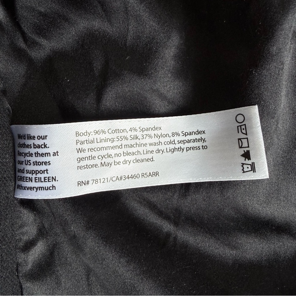 Eileen Fisher Organic Cotton Textured Funnel Neck Long Jacket Oversized Coat M - Picture 11 of 16